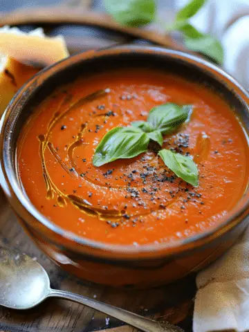 Roasted Tomato Basil Soup