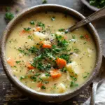 Traditional German Potato Soup (Kartoffelsuppe)