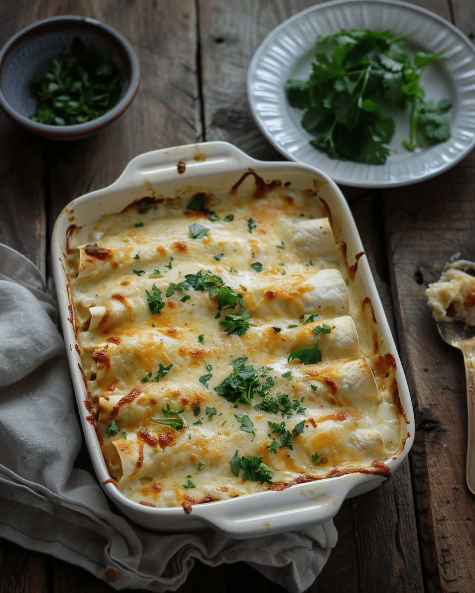 White Chicken Enchiladas