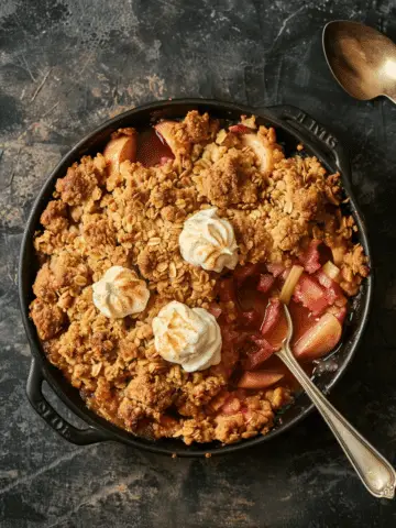 Apple Rhubarb Crisp