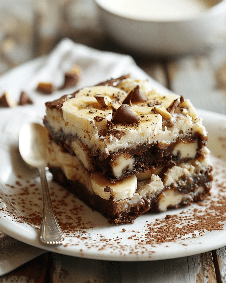 Banana Pudding Brownies