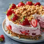 Berrylicious Strawberry Crunch Cheesecake