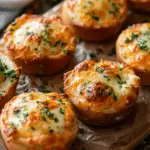 Cheesy Stuffed Garlic Bread Bites