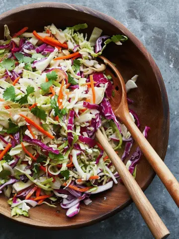 Crunchy Cabbage Salad with Dijon-Lime Vinaigrette
