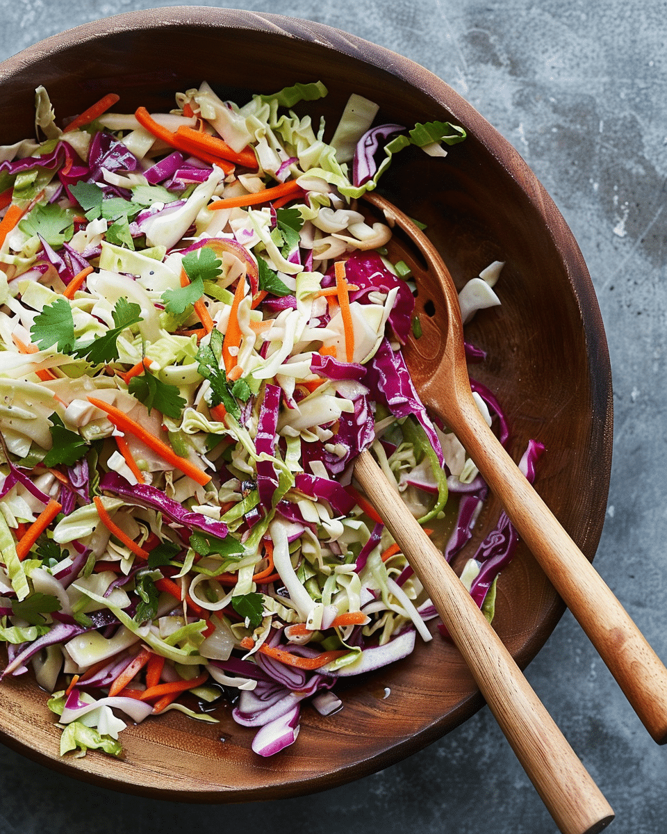 Crunchy Cabbage Salad with Dijon-Lime Vinaigrette