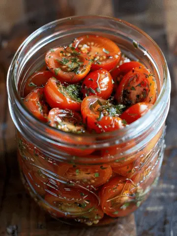Easy Marinated Tomatoes