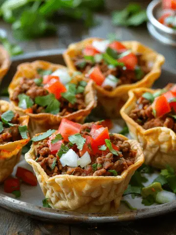 Easy Taco Cups