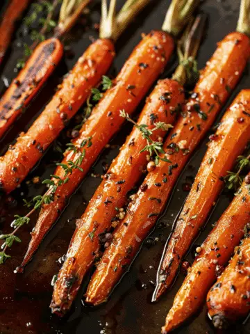 Honey Balsamic Roasted Carrots