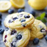 Lemon Blueberry Cheesecake Cookies