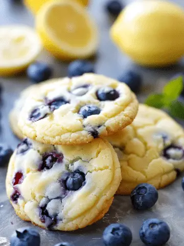 Lemon Blueberry Cheesecake Cookies