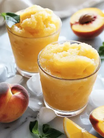 Peach Lemonade Slush