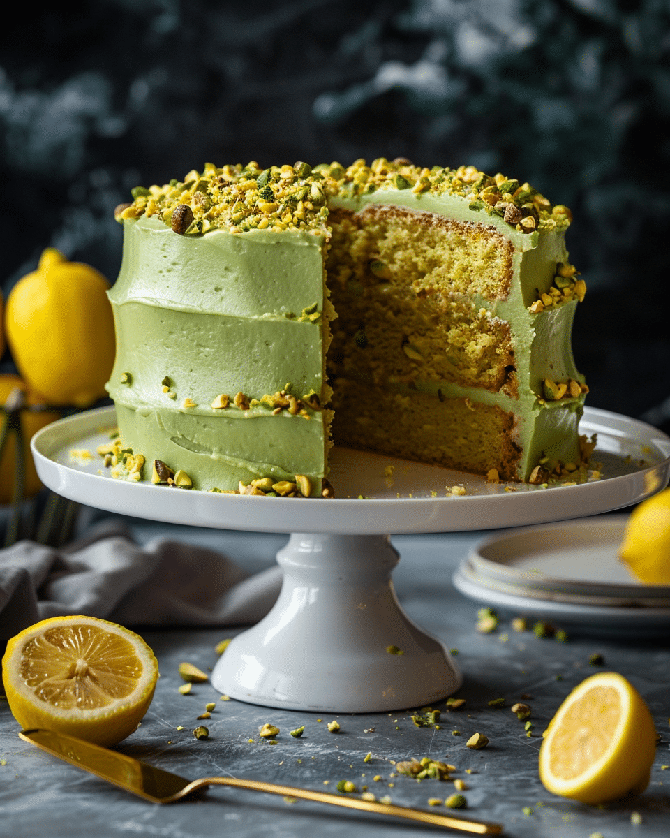 Pistachio Lemon Cake