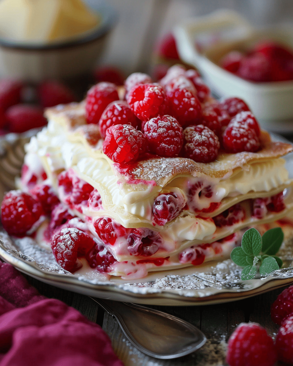 Raspberry Dessert Lasagna