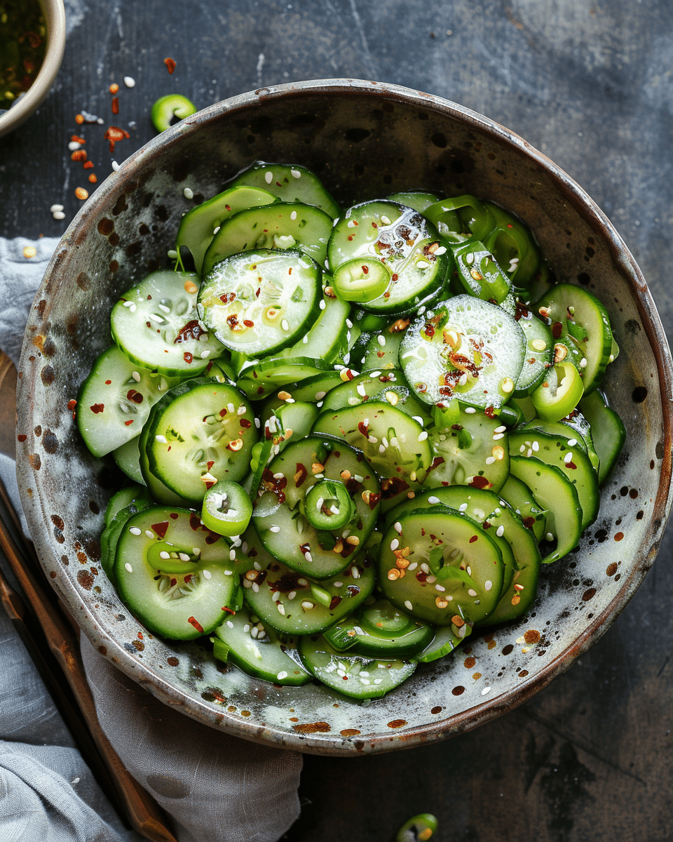 Spicy Korean-Style Cucumber Salad