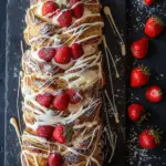 Strawberry Mascarpone Puff Pastry Braid