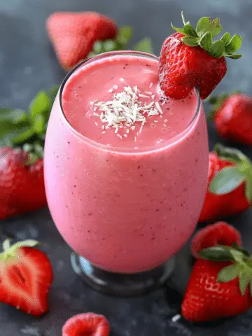 Strawberry Piña Colada Smoothie