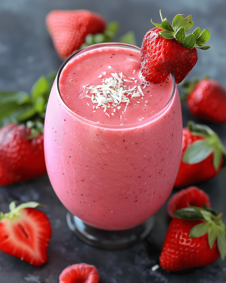 Strawberry Piña Colada Smoothie
