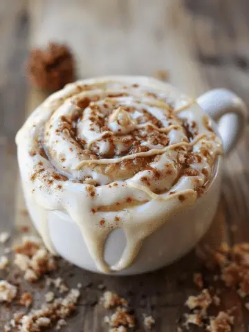 Cinnamon Roll in a Mug