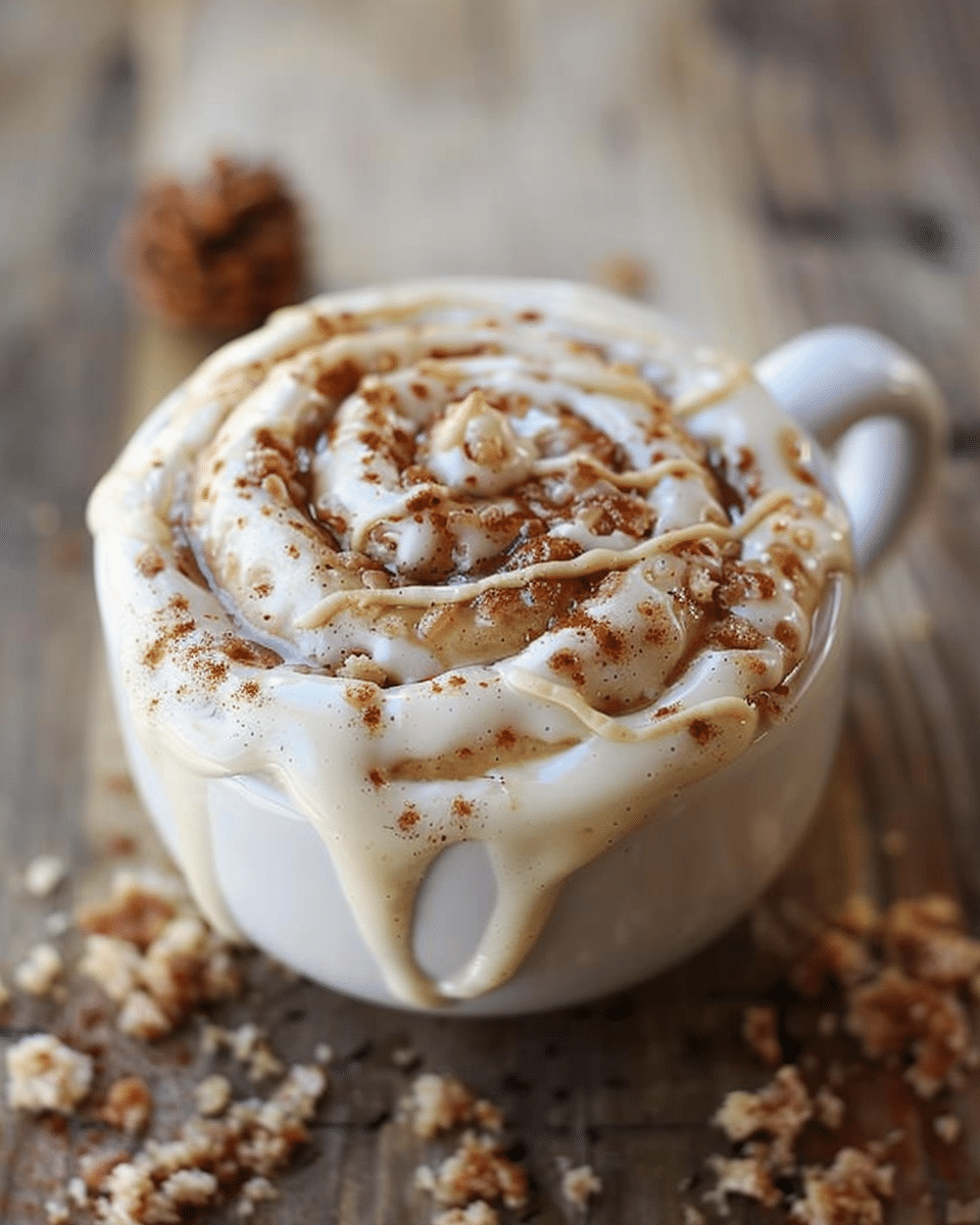 Cinnamon Roll in a Mug