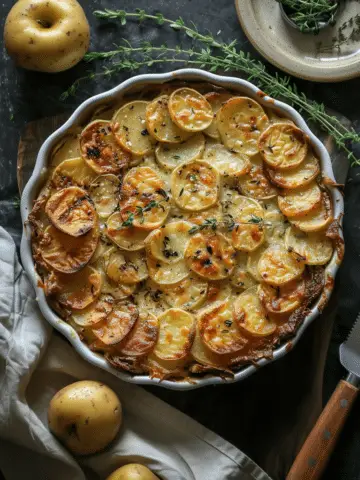 Crispy Balsamic Potato Torte with Fresh Thyme