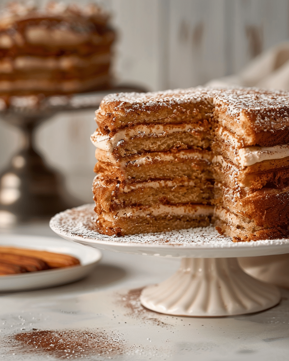 Easy Churro Cake
