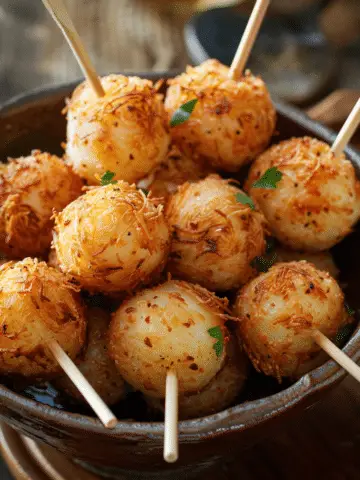 Garlic Potato Pops