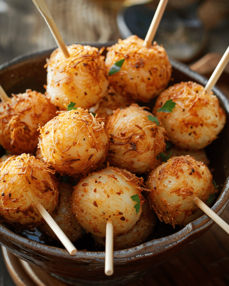 Garlic Potato Pops
