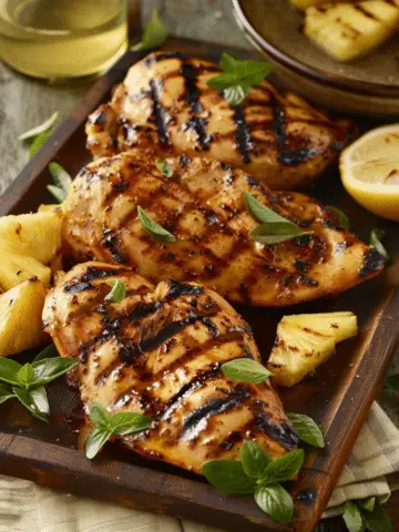 Grilled Aloha Chicken and Pineapple