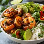 Healthy Chili Lime Shrimp Bowls