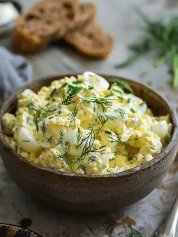 High Protein Egg Salad with Dill