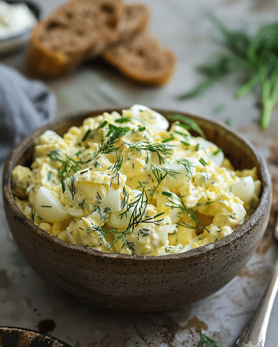 High Protein Egg Salad with Dill