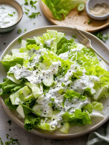 Little Gem Salad with Dilly Ranch Dressing