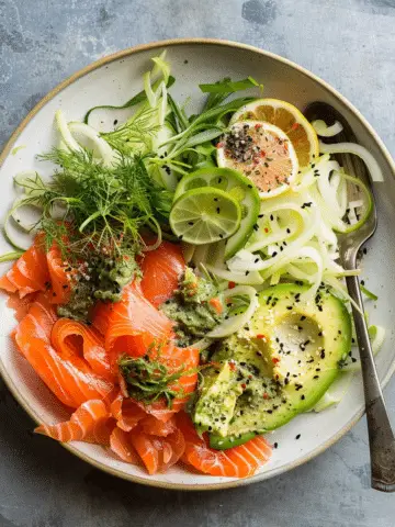 Smoked Salmon, Avocado & Fennel Salad