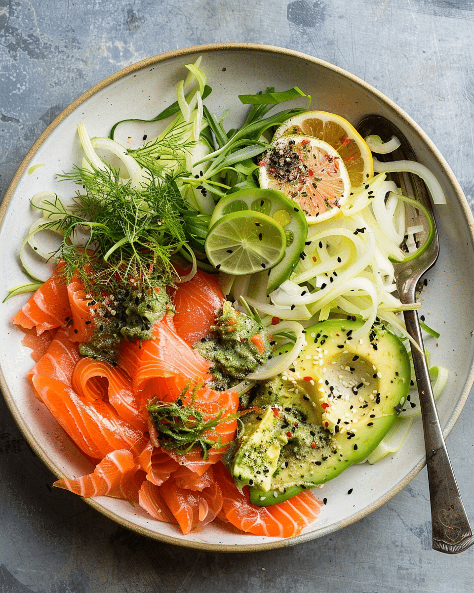Smoked Salmon, Avocado & Fennel Salad