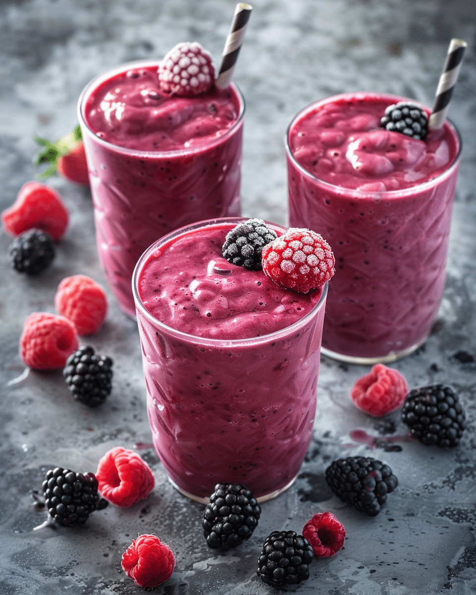 Triple-Berry Smoothie