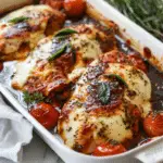 Balsamic Baked Chicken Breast with Mozzarella Cheese