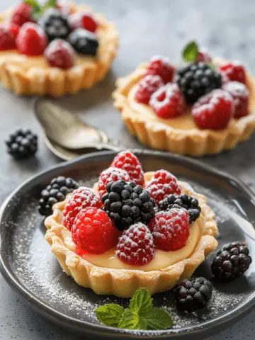 Berry Custard Tartlets