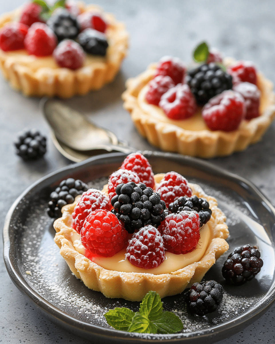 Berry Custard Tartlets