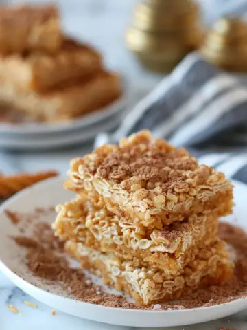 Churro Rice Krispie Treats