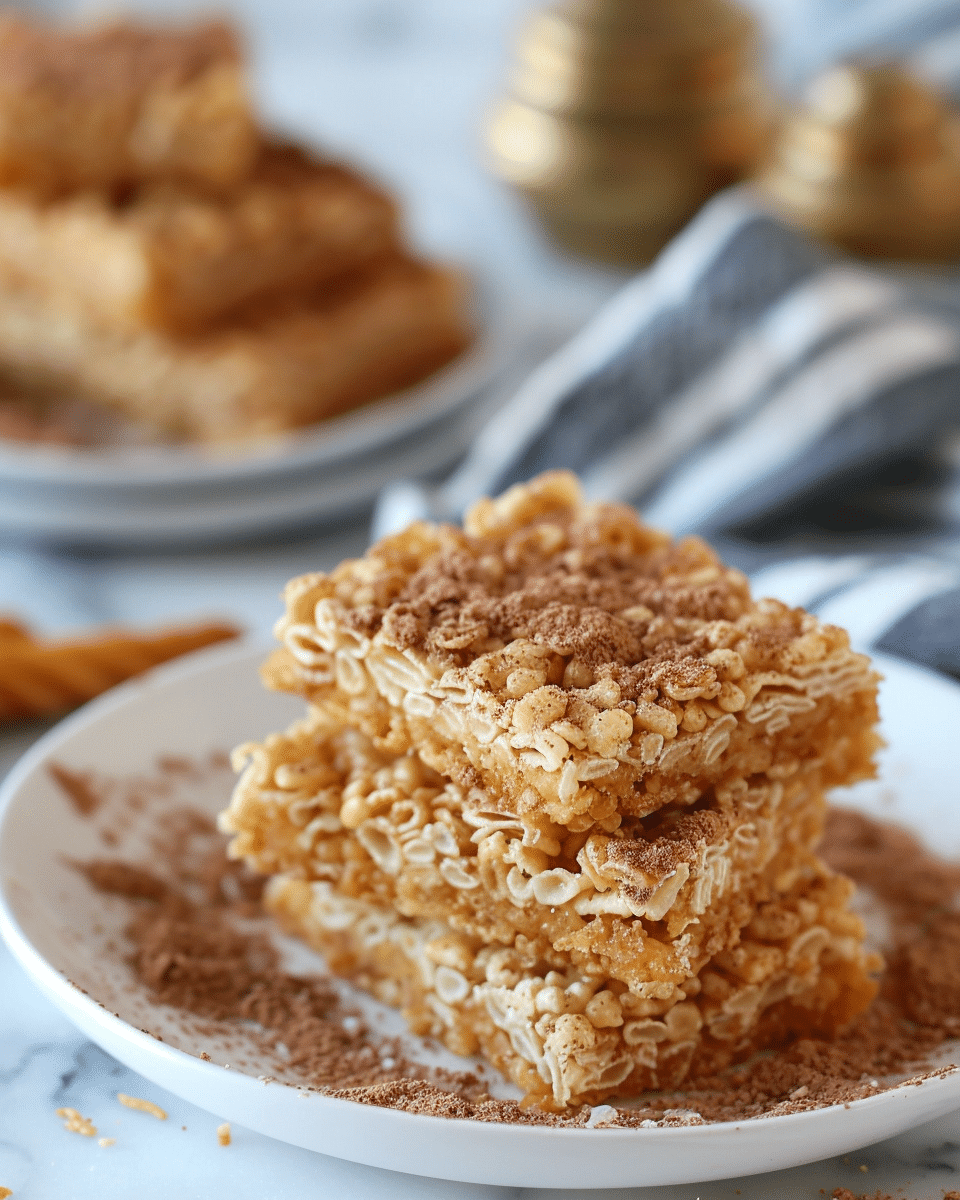 Churro Rice Krispie Treats