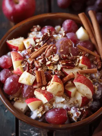 Cinnamon Apple Grape Salad