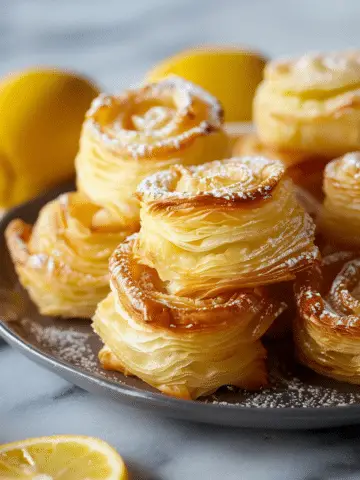 Flaky Lemon Puff Pastry Bites