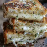Garlic Bread Grilled Cheese