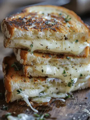 Garlic Bread Grilled Cheese