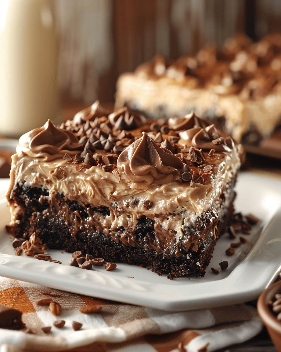 Irresistible German Chocolate Poke Cake