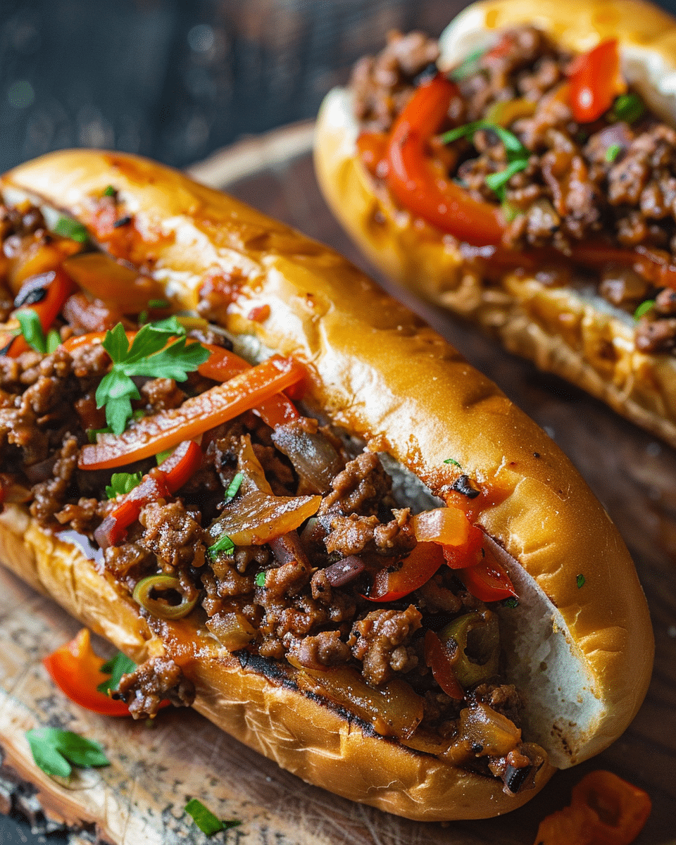 Philly Cheesesteak Sloppy Joes