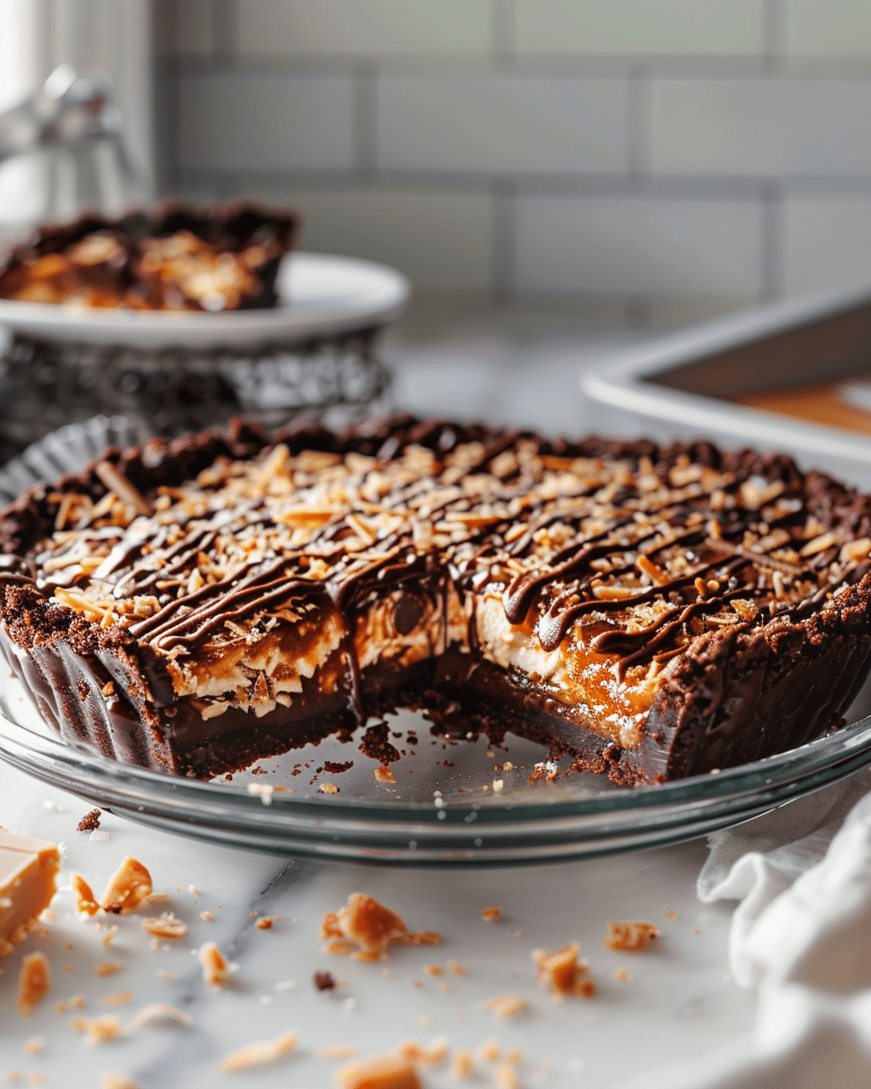 Samoas Cookie Pie