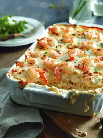 Seafood Lasagna with Shrimp & Crab