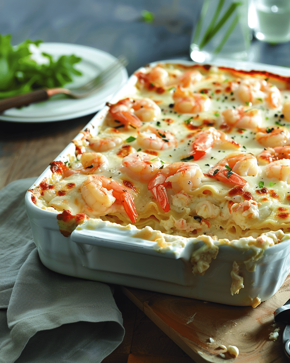 Seafood Lasagna with Shrimp & Crab