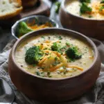 Slow Cooker Cheesy Potato & Broccoli Soup